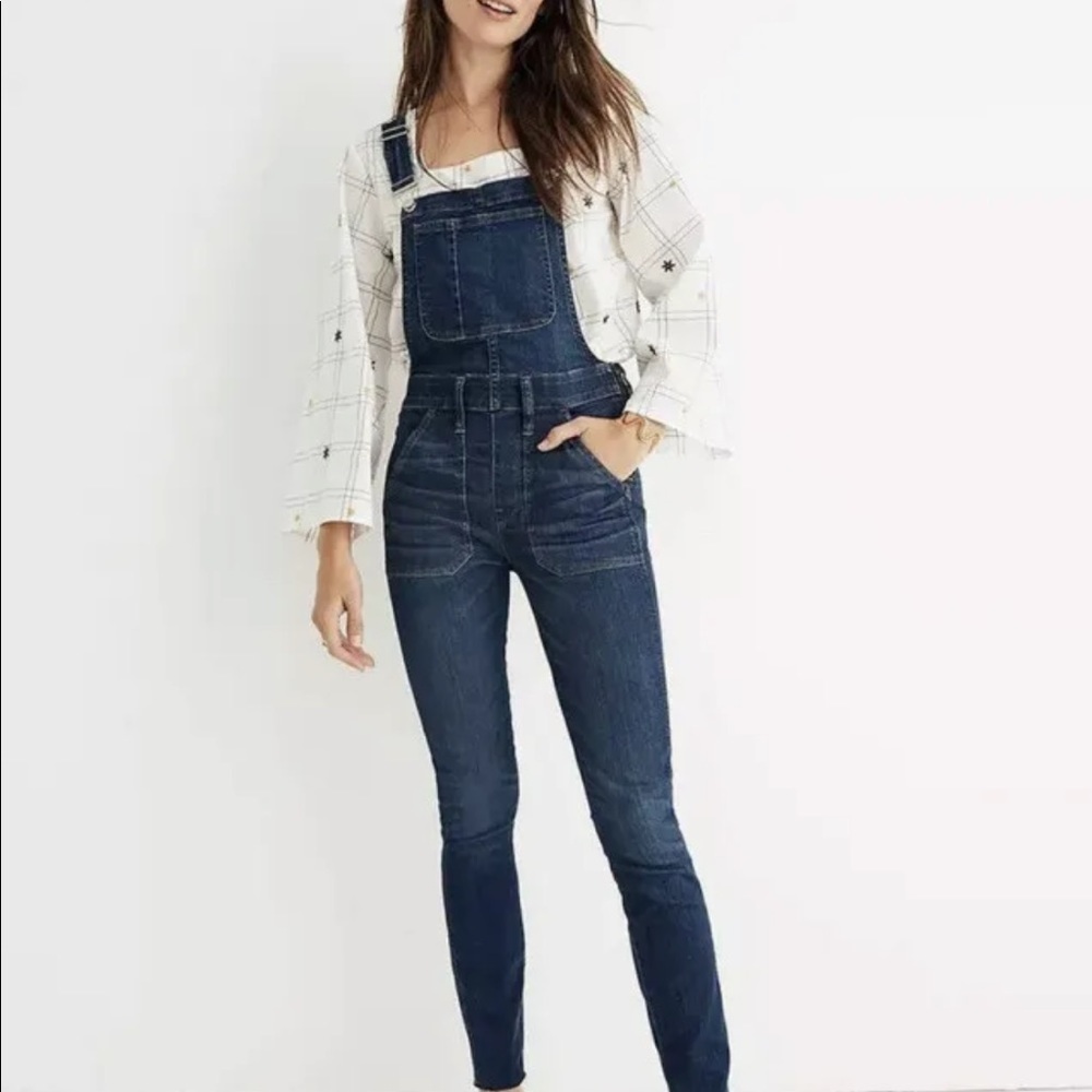 Madewell Skinny Overalls Jansing Wash- size XS